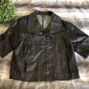 Kenneth Cole Reaction | Metallic Denim Jacket